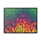 Bespattered Facade Neon Butterfly Framed Canvas Art Print | 3 Frame Colors | Multiple Sizes