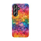 Bespattered Facade Rainbow Ink Circles Tough Case