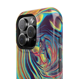 Bespattered Facade Rainbow Rings Abstract Art MagSafe Tough Case