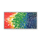 Bespattered Facade Rainbow Seaside Framed Canvas Art Print | 3 Frame Colors | Multiple Sizes
