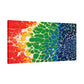 Bespattered Facade Rainbow Seaside Stretched Matte Canvas Art Prints | Multiple Sizes