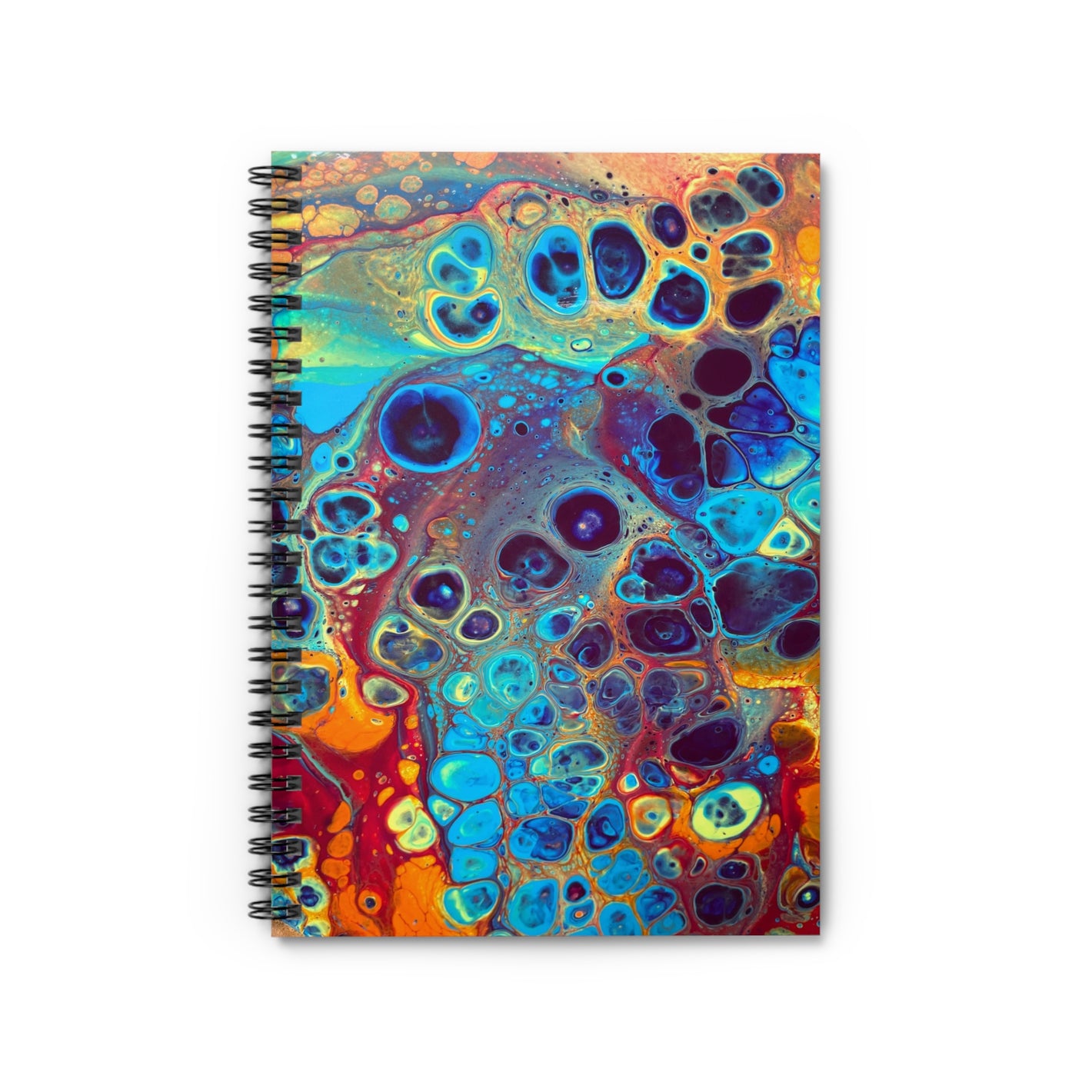 Bespattered Facade Intergalactic Rainbow Spiral Notebook - Lined Pages