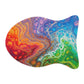 Bespattered Facade Colorful Flow Pet Feeding Mats (3 Shapes)