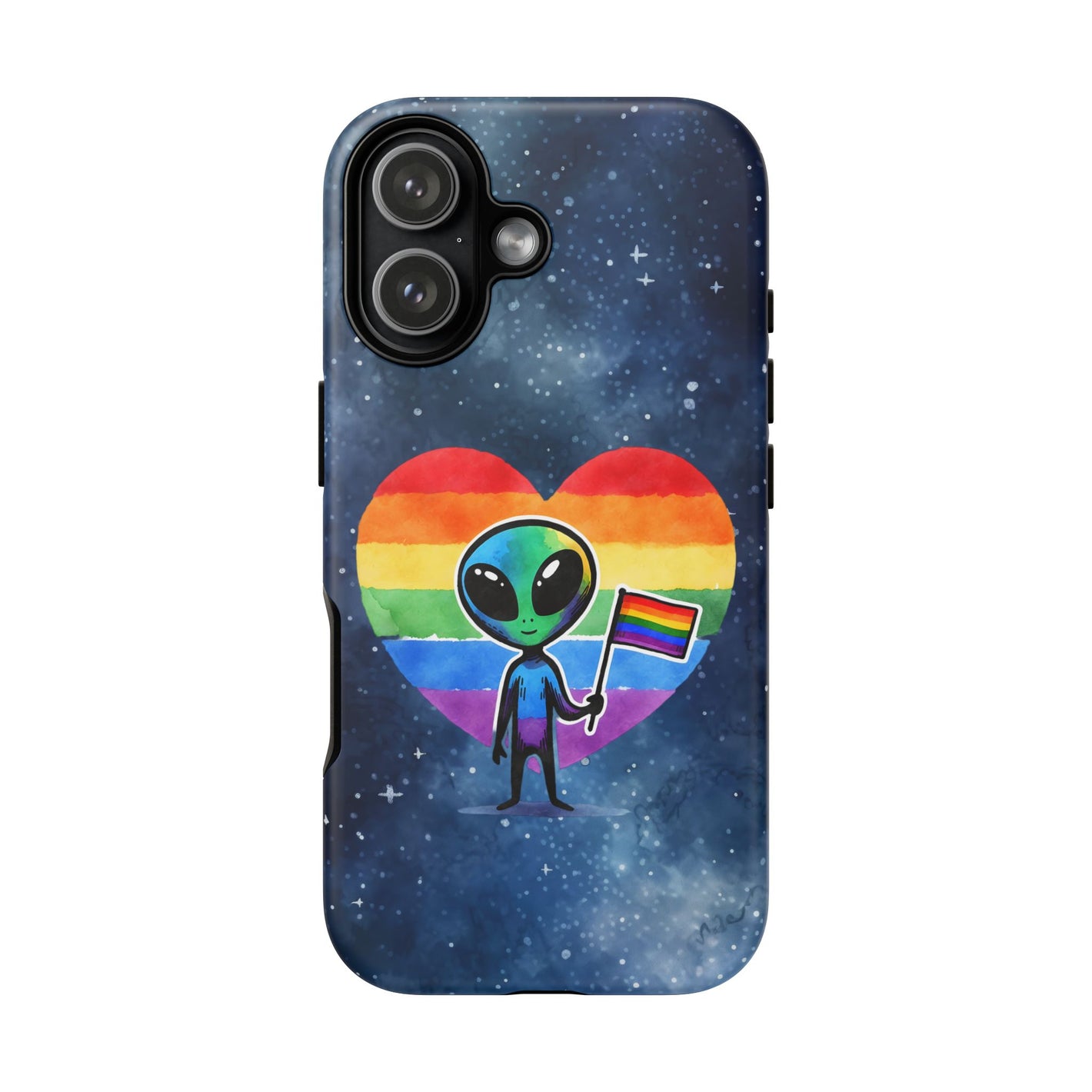 Bespattered Facade Rainbow Extraterrestrial Pride Tough Case