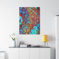 Bespattered Facade Fluid Art Abstract Painting Stretched Matte Canvas Art Prints | Multiple Sizes