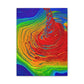 Bespattered Facade Fluid Art Abstract Painting Stretched Matte Canvas Art Prints | Multiple Sizes