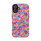 Bespattered Facade Rainbow Graffiti Hearts Impact-Resistant Case