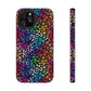 Bespattered Facade Rainbow Paint Splatter Leopard Impact-Resistant Case