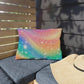 Bespattered Facade Rainbow Skies UV-Resistant Outdoor Pillows | 4 Sizes