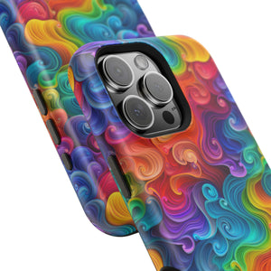 Bespattered Facade Rainbow Swirls MagSafe Tough Case