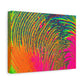 Bespattered Facade Neon Puddle Stretched Matte Canvas Art Prints | Multiple Sizes