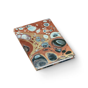 Bespattered Facade Warm Metallic Neutrals Notebook - Unlined (Blank) Pages