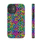 Bespattered Facade Candy Coated Neon Leopard Impact-Resistant Case