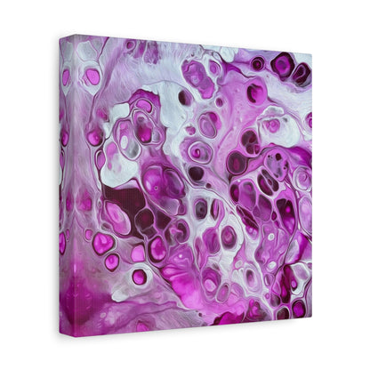 Bespattered Facade Fluid Art Abstract Painting Stretched Matte Canvas Art Prints | Multiple Sizes