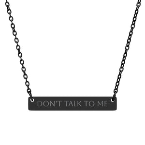 CUSTOM Personalizable Engraved Horizontal Bar Necklace