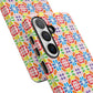 Bespattered Facade Geometric Rainbow Mosaic Tough Case