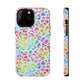 Bespattered Facade Bright Rainbow Leopard Impact-Resistant Case