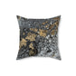 Bespattered Facade You're Golden Faux Suede Square Throw Pillow | 4 Sizes