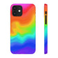 Bespattered Facade Rainbow Heat Map Snap Case