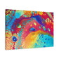 Bespattered Facade Rainbow Galaxy Stretched Matte Canvas Art Prints | Multiple Sizes