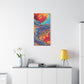 Bespattered Facade Fluid Art Abstract Painting Stretched Matte Canvas Art Prints | Multiple Sizes