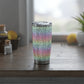 Bespattered Facade Pastel Rainbow Leopard Vagabond Spill-Resistant Lid Stainless-Steel Tumbler 20oz