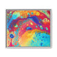 Bespattered Facade Rainbow Galaxy Framed Canvas Art Print | 3 Frame Colors | Multiple Sizes