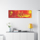 Bespattered Facade Flamin' Hot Stretched Matte Canvas Art Prints | Multiple Sizes