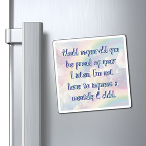 Bespattered Facade "Looking Back" Refrigerator Magnet