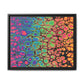 Bespattered Facade Neon Goodness Framed Canvas Art Print | 3 Frame Colors | Multiple Sizes