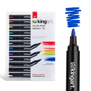 Acrylic Paint Markers 12 Assorted Colors