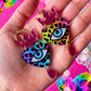 Rainbow Leopard QUEEN Earrings