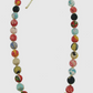 Long Single Strand Multi Color Bead Necklace