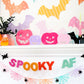 Spider and webs acrylic garland