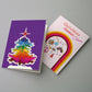 Rainbow Holiday Greeting Cards, Set of 24