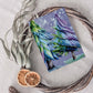 Peacock Watercolor Pine Greeting Cards, Set of 24