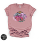 Flowering Full Moon Tee | Floral Celestial Graphic T-Shirt