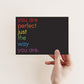 Perfect The Way You Are Pride Greeting Cards, Set of 24