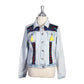 One-of-a-Kind Embroidered Tween Flower Denim Fringe Jacket - Thailand