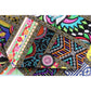 Embroidered Patchwork Clutch with Pom Pom Tassel - Thailand