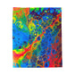 Bespattered Facade Rainbow Velveteen Plush Blanket | 3 Sizes