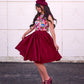 Watercolor Floral Bow Top - XS only, 1 left!