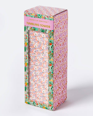 Floral Tumbling Tower Game