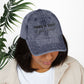 Bespattered Facade "Hang in There" Black Embroidered Vintage Cap