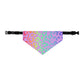 Bespattered Facade Rainbow Leopard Pet Bandana Collar