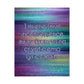 Bespattered Facade "Cryptic Emo Lyrics" Rainbow Giclée Archival Matte Paper Prints