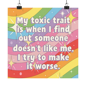 Bespattered Facade "Toxic Trait" Rainbow Giclée Archival Matte Paper Prints
