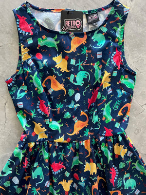 Party Dinos Vintage Dress - XS only