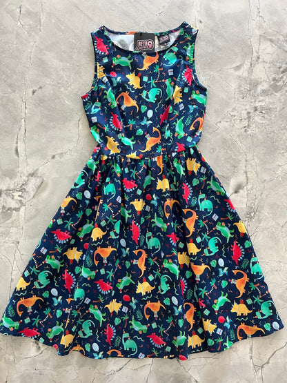 Party Dinos Vintage Dress - XS only