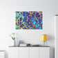Bespattered Facade Fluid Art Abstract Painting Stretched Matte Canvas Art Prints | Multiple Sizes